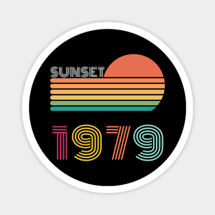 Sunset Retro Vintage 1979 Magnet